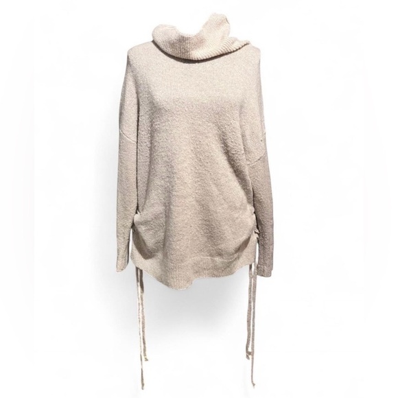 debut Sweaters - Debut Cozy Cream Cowl Neck Sweater with ties size M/L